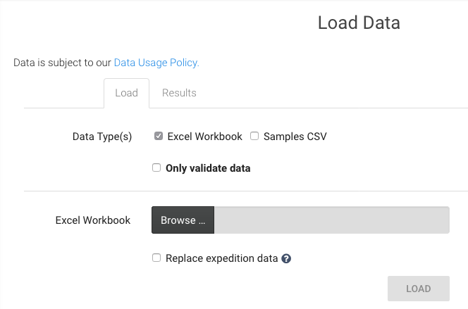 geome load data page